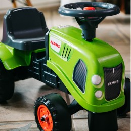 FALK Traktorek Baby Claas Zielony z Przyczepką + akc. od 1-3 lat