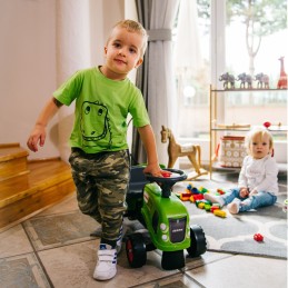 FALK Traktorek Baby Claas Zielony z Przyczepką + akc. od 1-3 lat