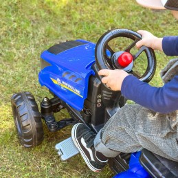 FALK Traktor na Pedały New Holland z Przyczepą i Otwieraną Maską 2-5 lat