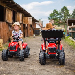 FALK Traktor na Pedały Massey Ferguson 8740S z Łyżką i Przyczepą 3-7 lat