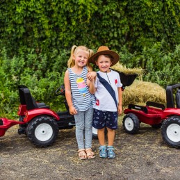 FALK Traktor na Pedały Valtra S4 z Łyżką i Przyczepą 3-7 lat