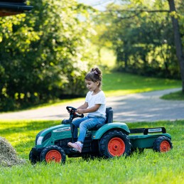 FALK Traktor Lander Zielony na Pedały z Przyczepką od 3-7 Lat
