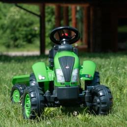 FALK Country Farmer Traktorek na Pedały z Przyczepką Zielony 2-5 lat