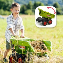 Falk Duża Przyczepka Wywrotka do Traktora Claas R-940C Zielona dla Dzieci