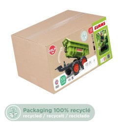 Falk Duża Przyczepka Wywrotka do Traktora Claas R-940C Zielona dla Dzieci
