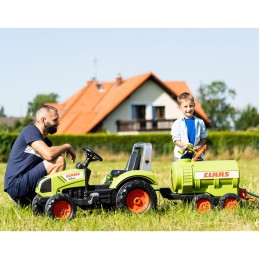 FALK Przyczepa Beczkowóz Cysterna Claas dla Dzieci 3-7 Lat do Traktora