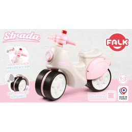 FALK  Jeździk Scooter Strada Retro Dla Dziewczynki Ciche Opony od 1 Roku