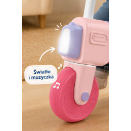 WOOPIE  BABY Rowerek Biegowy Jeździk Dźwięk 18m+ Różowy