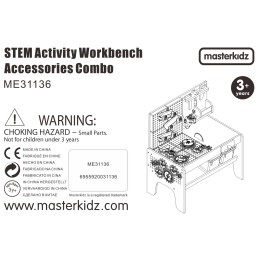 MASTERKIDZ Zestaw Akcesoriów do Stołu Warsztatowego STEM 111 el.