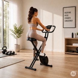 Rowerek stacjonarny magnetyczny składany 8 poziomów oporu 120 kg MOVEPRO