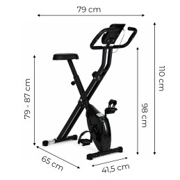 Rowerek stacjonarny magnetyczny składany 8 poziomów oporu 120 kg MOVEPRO