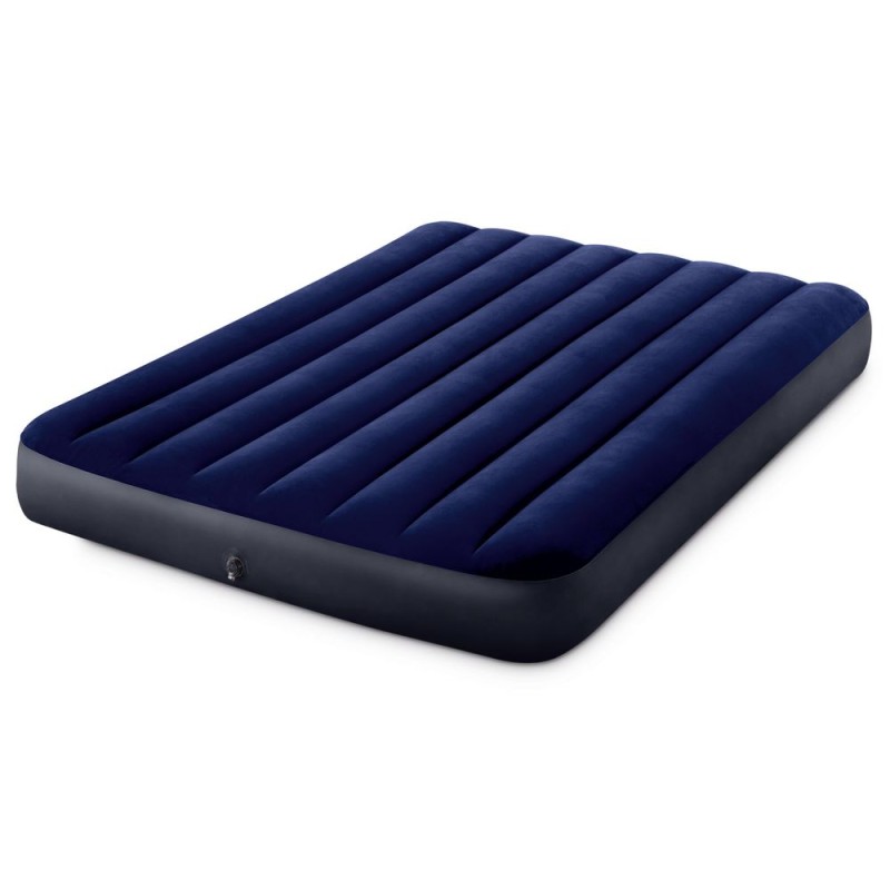 Materac dmuchany dwuosobowy welurowy 191x137 cm INTEX 64758