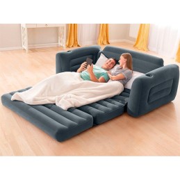 Sofa dmuchana rozkładana duże łóżko materac 2w1 INTEX 66552