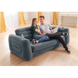 Sofa dmuchana rozkładana duże łóżko materac 2w1 INTEX 66552