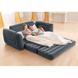 Sofa dmuchana rozkładana duże łóżko materac 2w1 INTEX 66552