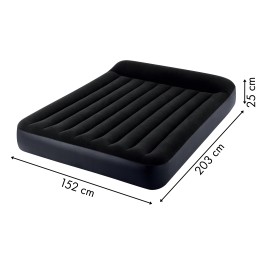 Materac dmuchany 203x152 cm z pompką łóżko welur INTEX 64150ND
