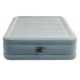 Materac dmuchany dwuosobowy 203x152x46 cm z wbudowaną pompką elektryczną INTEX 64824