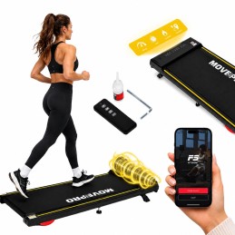 Bieżnia domowa elektryczna 10 km/h walking pad treningowy pod biurko pilot aplikacja MOVEPRO