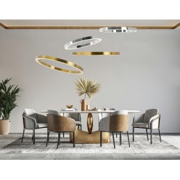 MOOSEE lampa wisząca RING 40 srebrna