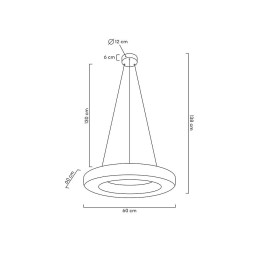MOOSEE lampa wisząca ALLISIA 60 złota