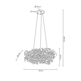 MOOSEE lampa wisząca MONETE 60 złota