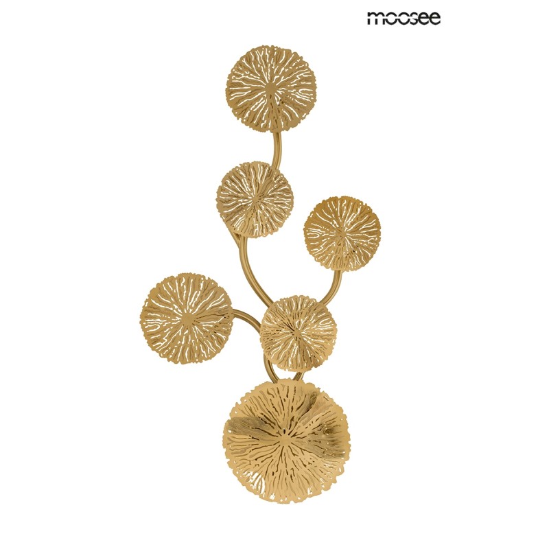 MOOSEE lampa ścienna LIRIO 6 złota