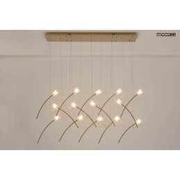 MOOSEE lampa wisząca TULIPPE 14 LINE  złota