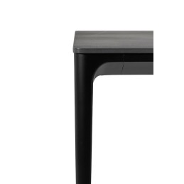 Stół SLIM 180x90 czarny - ceramiczny      marmur, aluminium