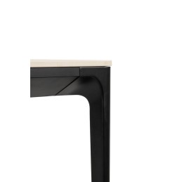 Stół SLIM 240x100 biały, czarny -         ceramiczny marmur, aluminium