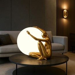 MOOSEE lampa stołowa UOMO 50 czarna