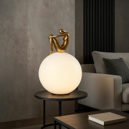 MOOSEE lampa stołowa UOMO 35 czarna