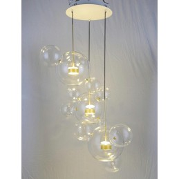 MOOSEE lampa wisząca CAPRI DISC 3 złota