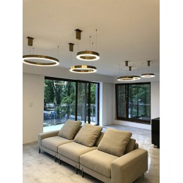 MOOSEE lampa wisząca RING 80 złota
