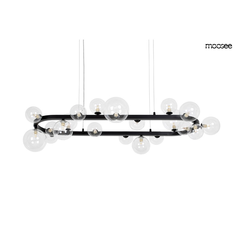 MOOSEE lampa wisząca ALURE OVAL 120       czarna