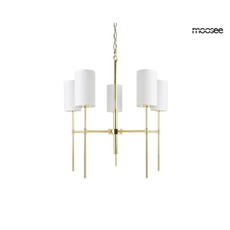 MOOSEE lampa wisząca IMPERIO 5 złota