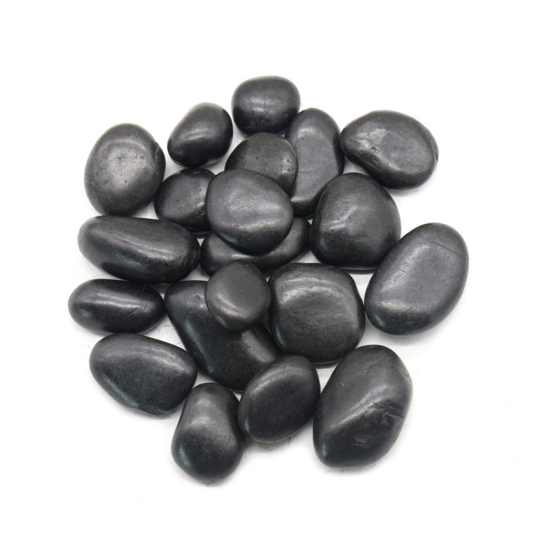 Kamień OTOCZAK 5-8 cm 10 kg polerowany    czarny