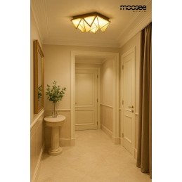 MOOSEE lampa sufitowa / plafon PYRAMIDS   złota