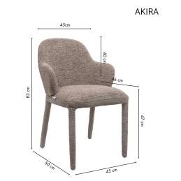 Krzesło AKIRA brązowe