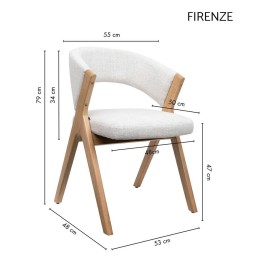 Krzesło FIRENZE beżowe