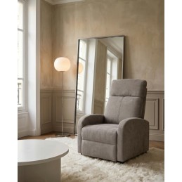 Fotel wypoczynkowy rozkładany RELAX       PREMIUM jasny szary