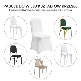 Zestaw krzesło bankietowe HEBE +          pokrowiec WEDING