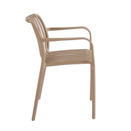 Zestaw 6 krzeseł STRIPS ARM UV beżowy