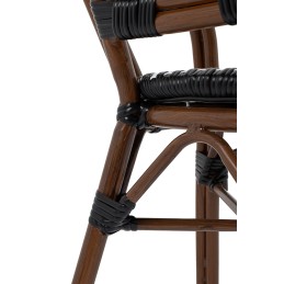 Krzesło ogrodowe CAFE PARIS ARM brązowe   rattan