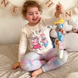WOOPIE GREEN Drewniana Nawlekanka Klocki Przeplatanka ZOO Montessori 13 el.