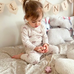 WOOPIE GREEN Drewniana Nawlekanka Klocki Przeplatanka ZOO Montessori 13 el.