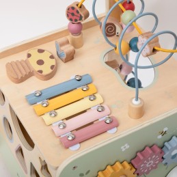 VIGA PolarB Drewniany Chodzik Pchacz Edukacyjny Sorter Ksylofon Kostka 12m