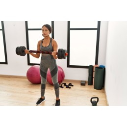 Hantle regulowane 2x20 kg sztanga zestaw 40 kg gryf MOVEPRO