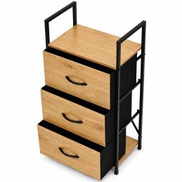 Szafka z 3 szufladami materiałowymi regał cm organizer tekstylny loft ModernHome