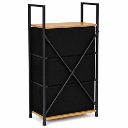 Szafka z 3 szufladami materiałowymi regał cm organizer tekstylny loft ModernHome