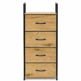 Szafka z 4 szufladami materiałowymi regał cm organizer tekstylny loft ModernHome